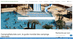 Desktop Screenshot of campingnaturiste.com